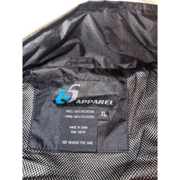 i6 Apparel Men’s XL Windbreaker‎ Jacket –Lightweight, Zip (box cutter Damage) - Picture 6 of 13
